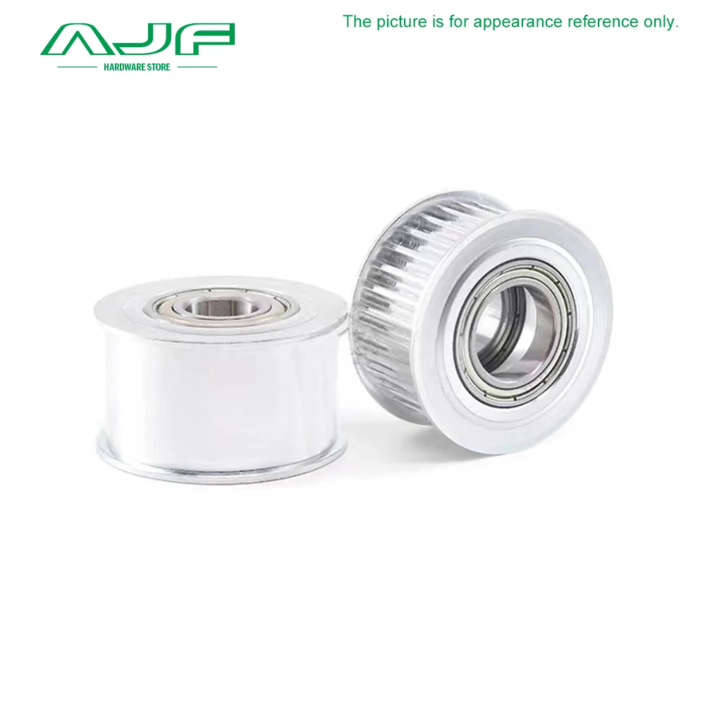 HTD 5M 20T/22T/24Teeth Idler Pulley Tensioner Wheel Bore 5-15mm with Bearing Guide Synchronous Pulley Width 10/16/21/27mm