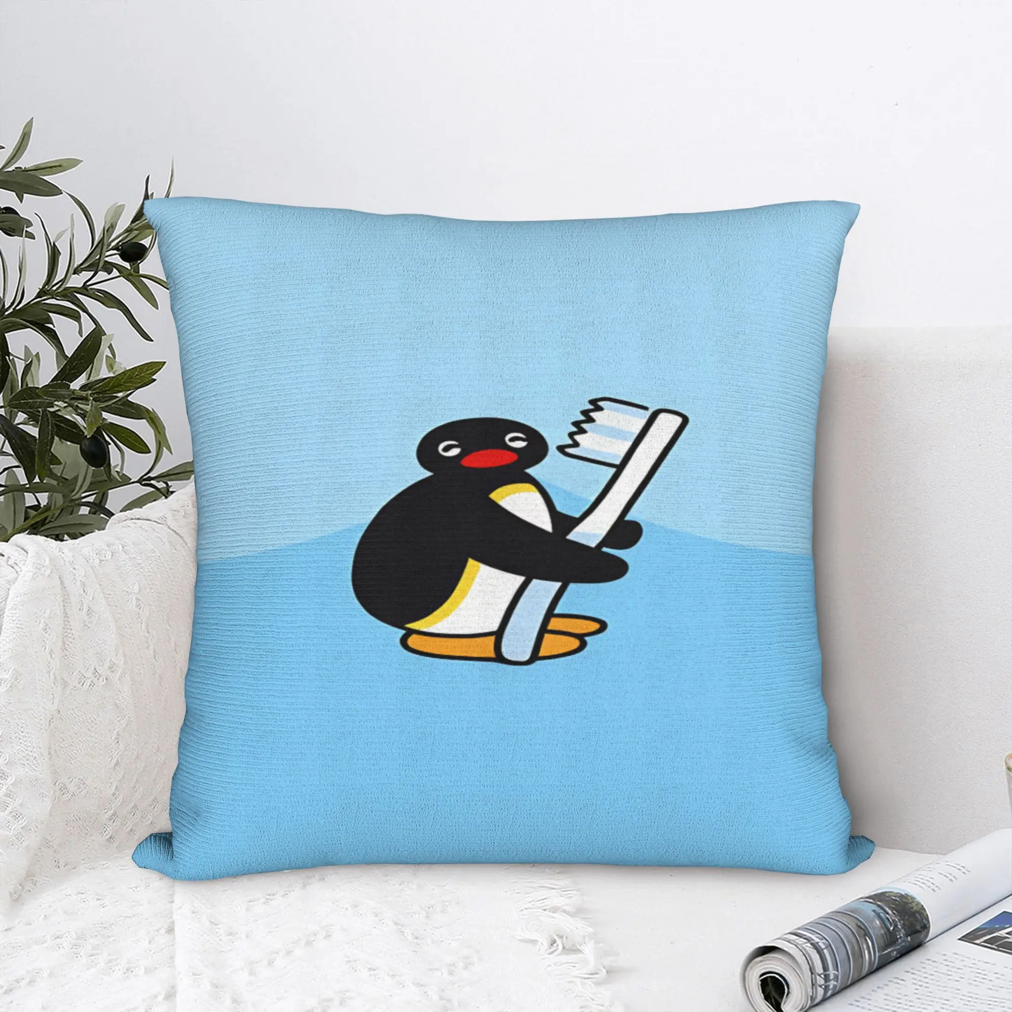 Pillow Cover Cute Penguin  Morden Pillow Case For Wedding Party Home Decor Pillowcases