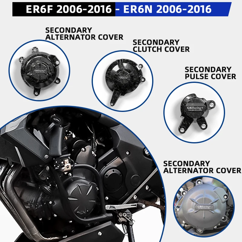 

Аксессуары для мотоциклов GBRacing Защитный чехол для двигателя для Kawasaki ER6N ER6F VERSYS650 (2006-2016) - Модифицированные детали для мотоциклов