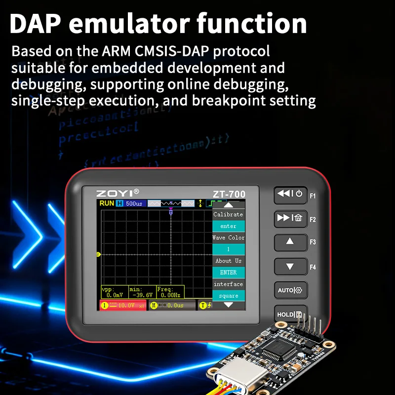ZOYI ZT-700 4-in-1 Handheld Oscilloscope 10MHz - Portable Signal