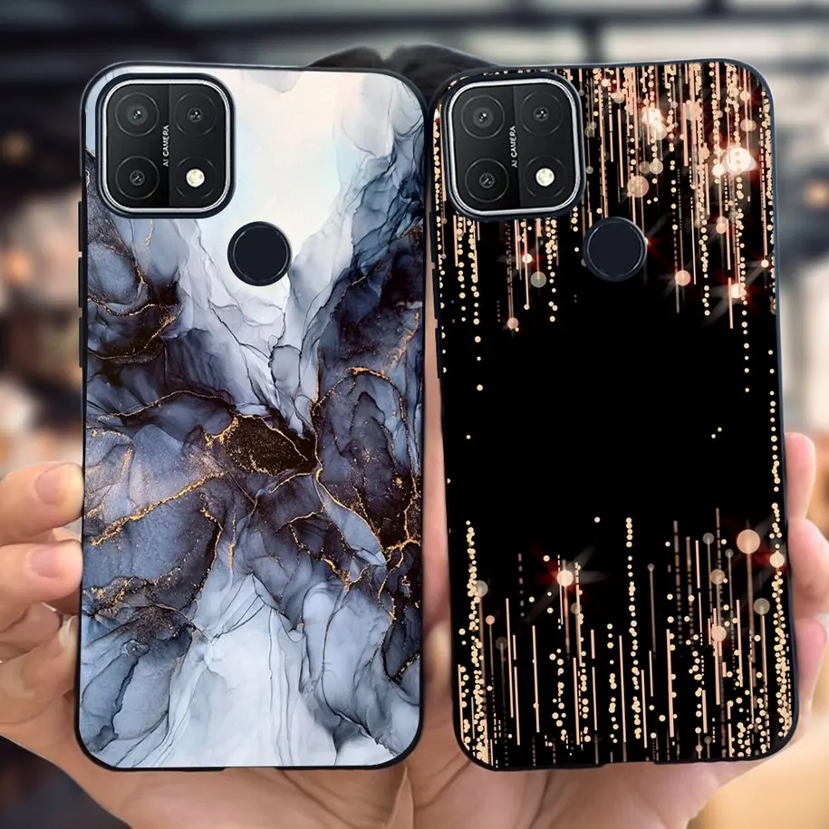 For OPPO A15 CPH2185 Case Fashion Marble Pattern Silicone Soft TPU Back Cover For OPPO A15S CPH2179 Funda OPPOA15 OPPOA15S Coque