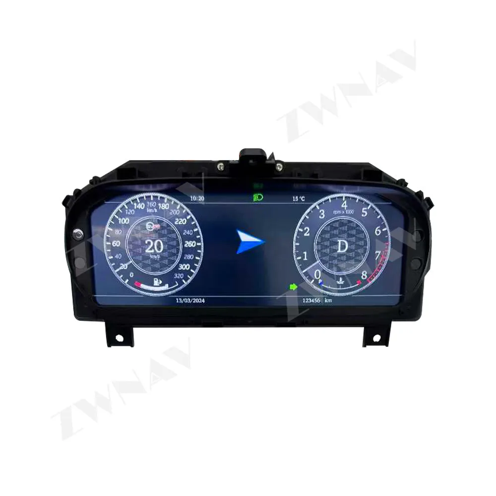 

12,3-дюймовый кластер для Jaguar F-TYPE 2013-2023, ЖК-дисплей, приборная панель, экран приборной панели, обновление автоматического спидометра, сменный датчик