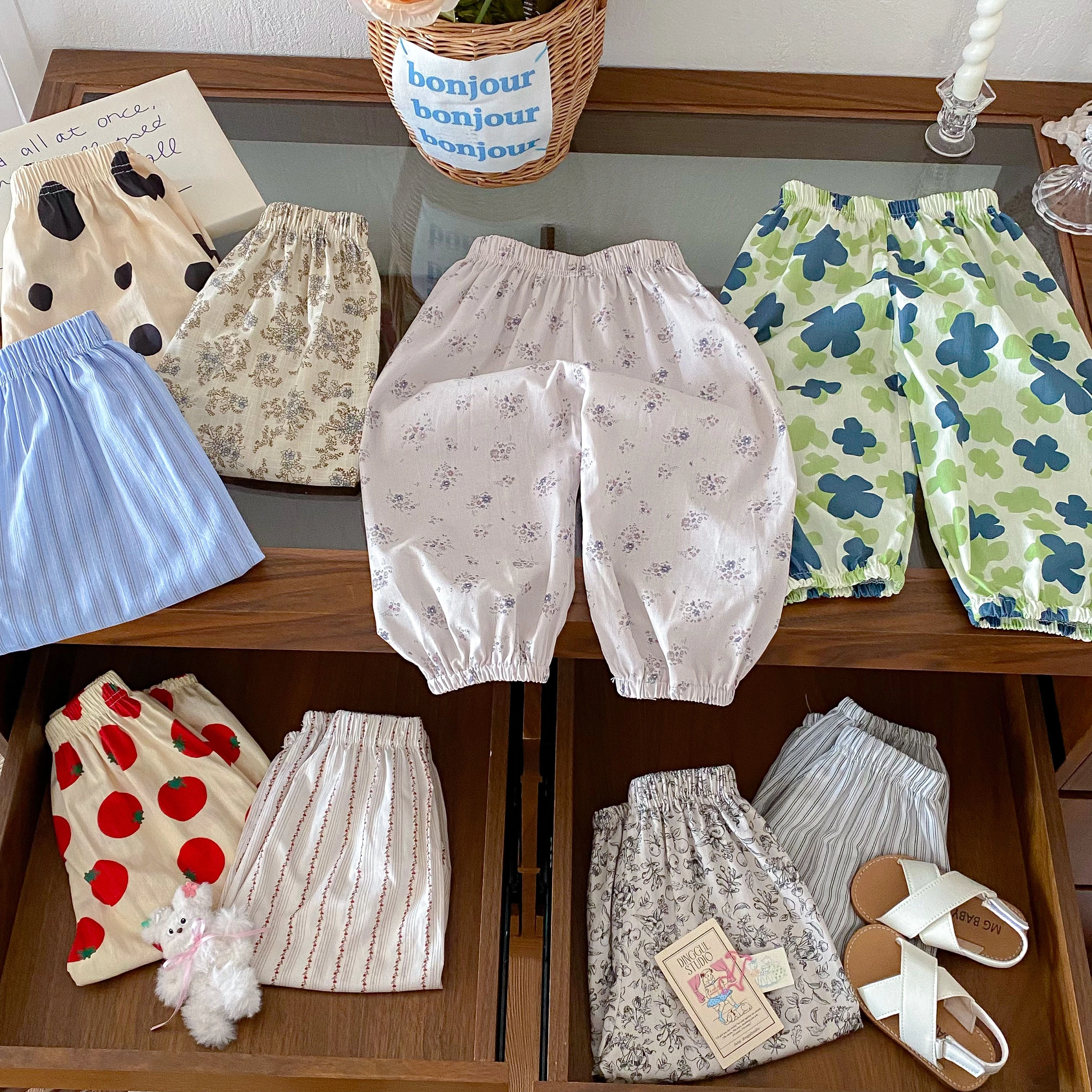 أطفال الصيف السراويل الفتيان الطفل رقيقة فضفاضة سراويل تقليدية ملابس خارجية للأطفال جديد بسيط تنوعا السراويل سراويل تقليدية الموضة