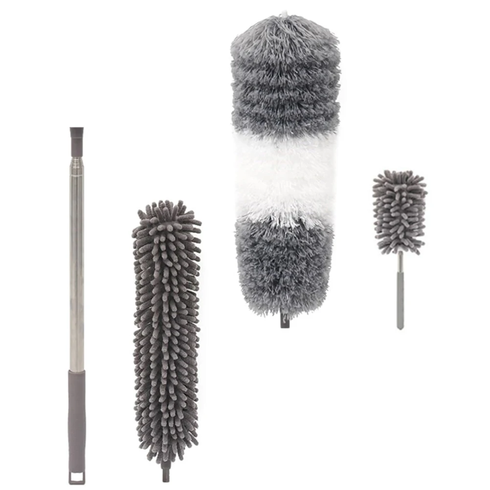 

1Set Adjustable Handheld Telescopic Duster Brush Microfiber Dust Cleaner Dust Removal Tool for Home Car Electronics Furniture
