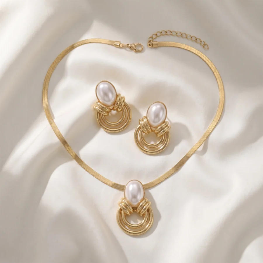 Set Perhiasan Mutiara Imitasi - Pearl Trim Chain ulasan dan harga