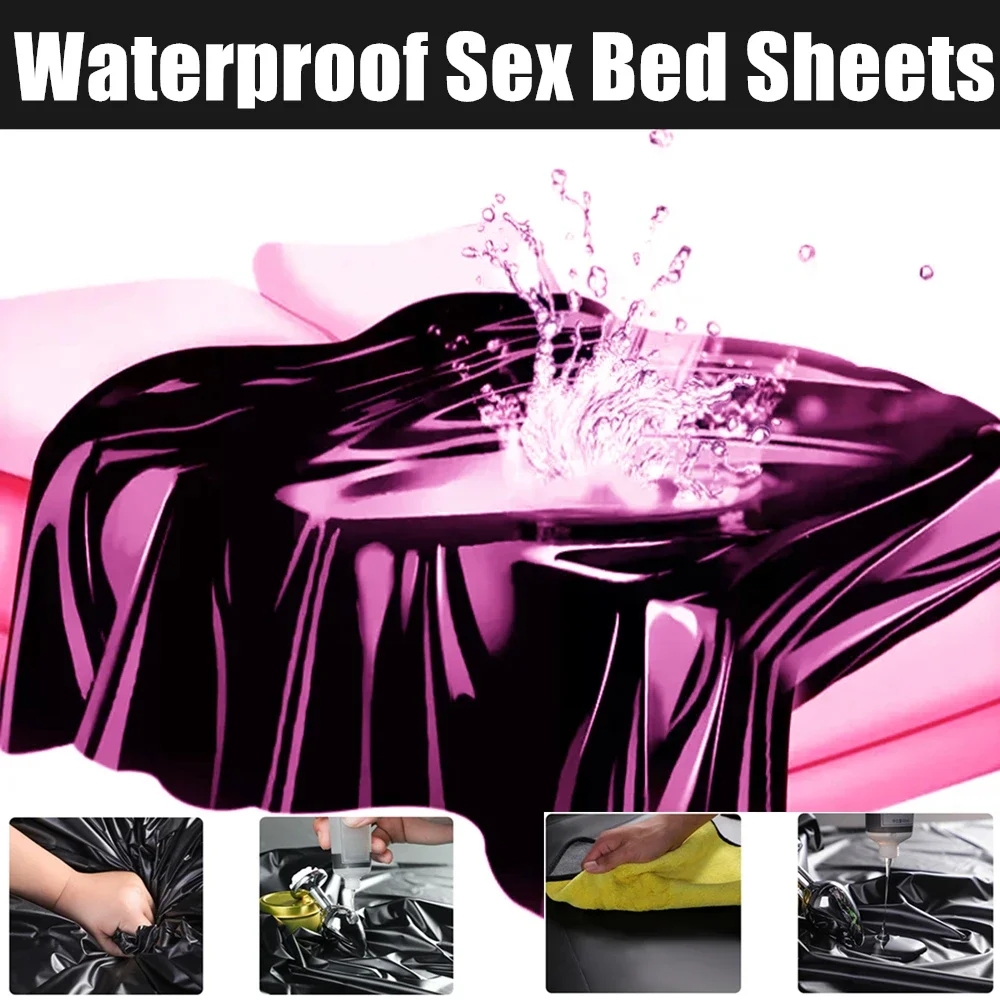 

BDSM Waterproof Adult Sex Bed Sheets For Sex Game Lubricants Waterproof Bed Cover Couple Flirt Wetlook Bondage Wet Play Sex Tool