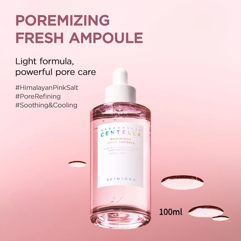 

Ампула-эссенция Centella Pink Salt Poremizing Fresh для сужения пор, успокаивающая и увлажняющая сыворотка для лица, корейская косметика для ухода за кожей