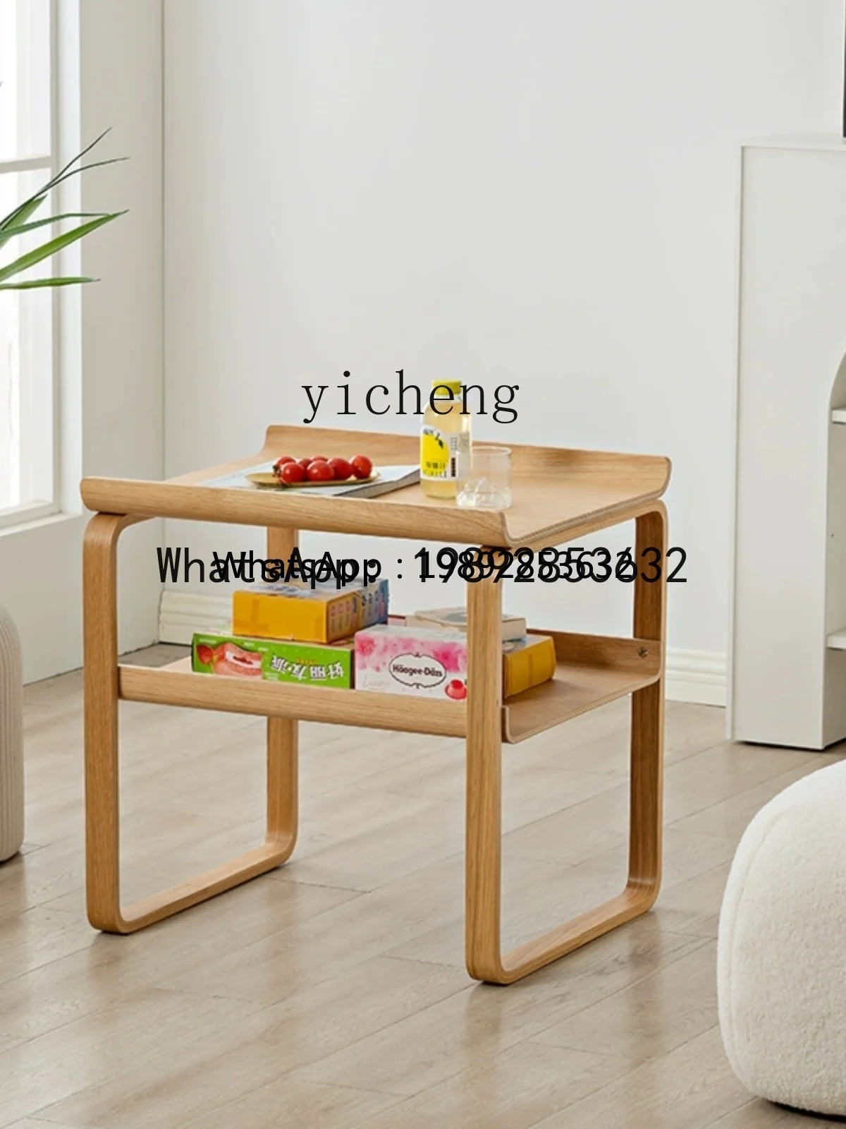 

GZ1 Movable Bedside Table Dining Room Bedroom Sofa Side Cabinet Storage Bookshelf Coffee Table Creative Living Room decoration