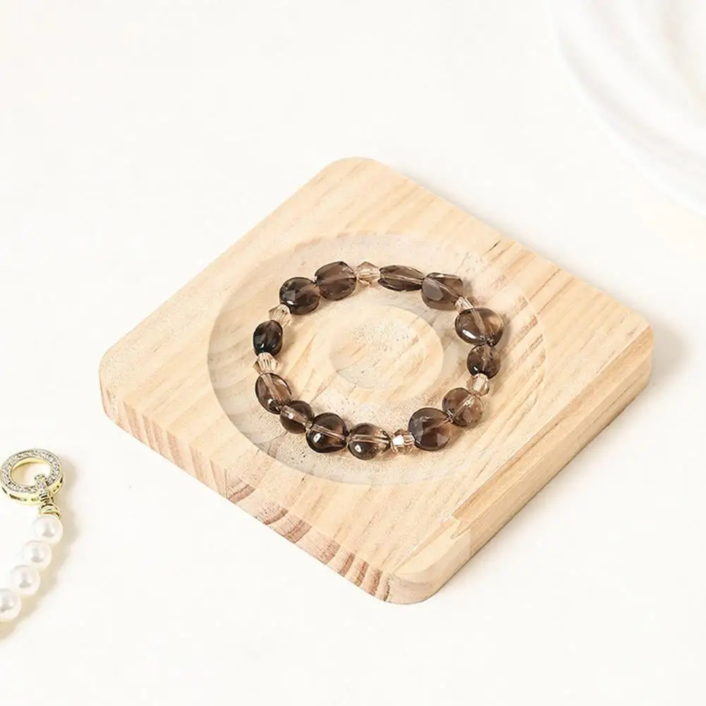 Bracelet Board with Arc Groove Wooden Bracelet Bead Board Jewelry Design Organizer Tray Beaded for Crafting for Bracelets