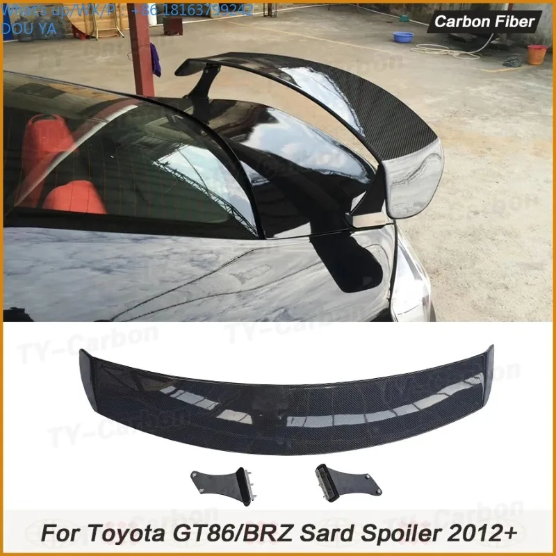

Real Carbon Fiber Car Rear Wing Trunk Lip spoiler For Toyota GT86 BRZ Scion FR-S 2013-2019 SARD Style FRP