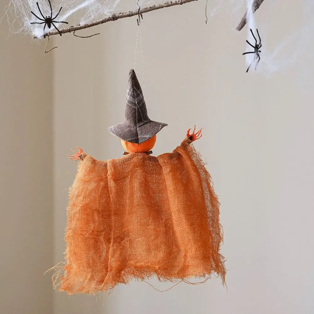 

Multicolor Halloween Hanging Decoration Cartoon Pumpkin Ghost Witch Drop Ornament Scene Dress Up Hang Decorative Dolls