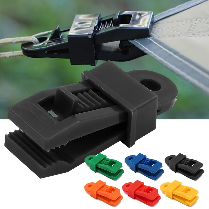 

5Pcs Tarp Clips Lock Grip Clamps Tighten Tent Clip Reusable Clamp Awnings Fastener Tools Camping Accessories For Outdoor