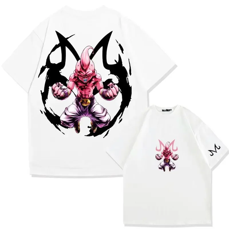 

Новая японская анимация Dragon Ball официальная хлопковая футболка с круглым вырезом летняя тенденция свободный топ мода Y2K косплей