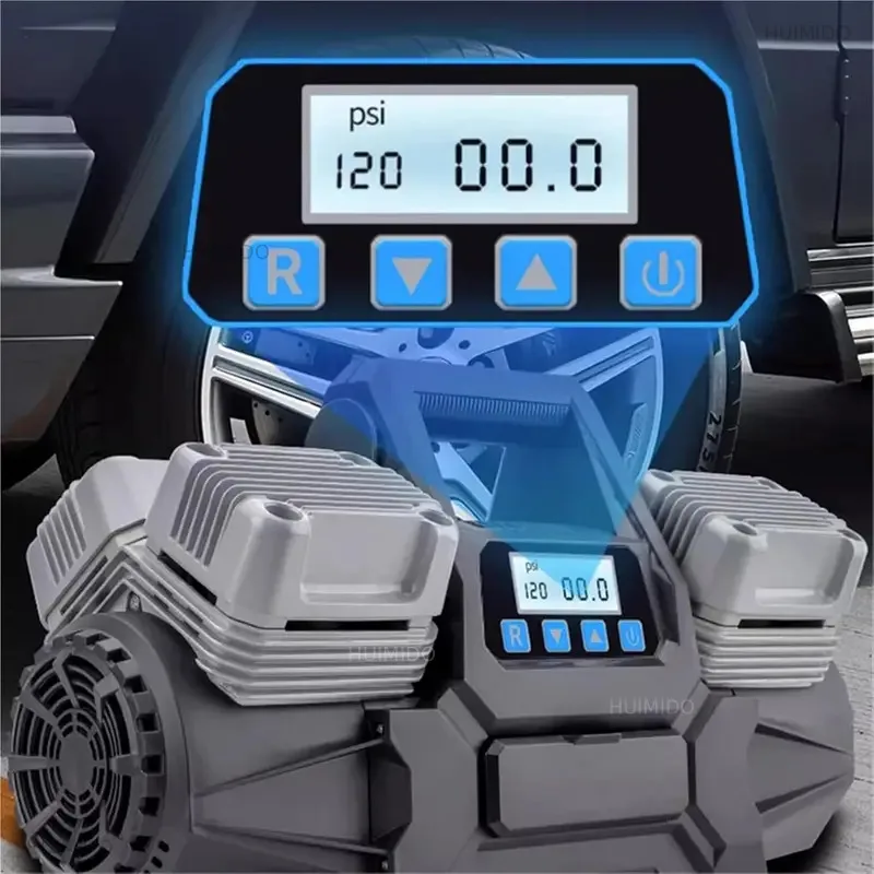Heavy- Multi-functional 400L Rapid Car Pump, 4-cylinder 200PSI Tire Inflation, Air Compressor
