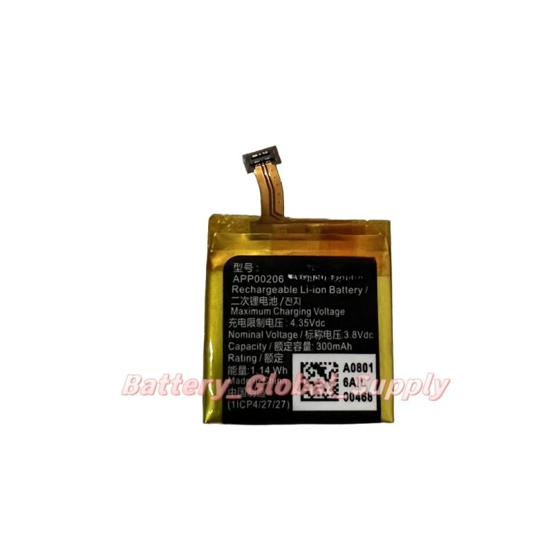 

Батарея для часов APP00206 3.8V 300mAh 1.14Wh 1 шт. Новая