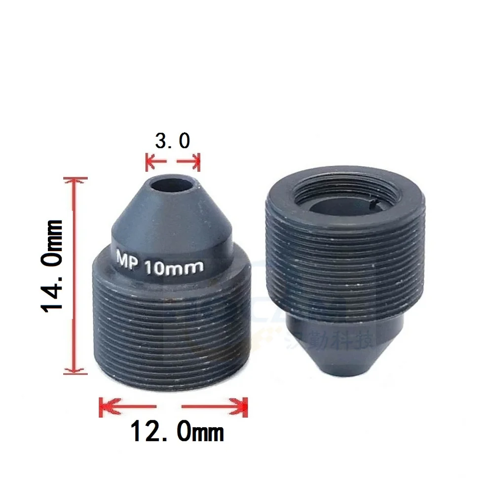 HD 2.0 ميجابيكسل 3MP 10 مللي متر عدسة M12 دبوس ثقب عدسة بنيت مع فلتر الأشعة تحت الحمراء للأمن كاميرات الدوائر التلفزيونية المغلقة CCD CMOS ، جبل M12 * P0.5 ، F1.6