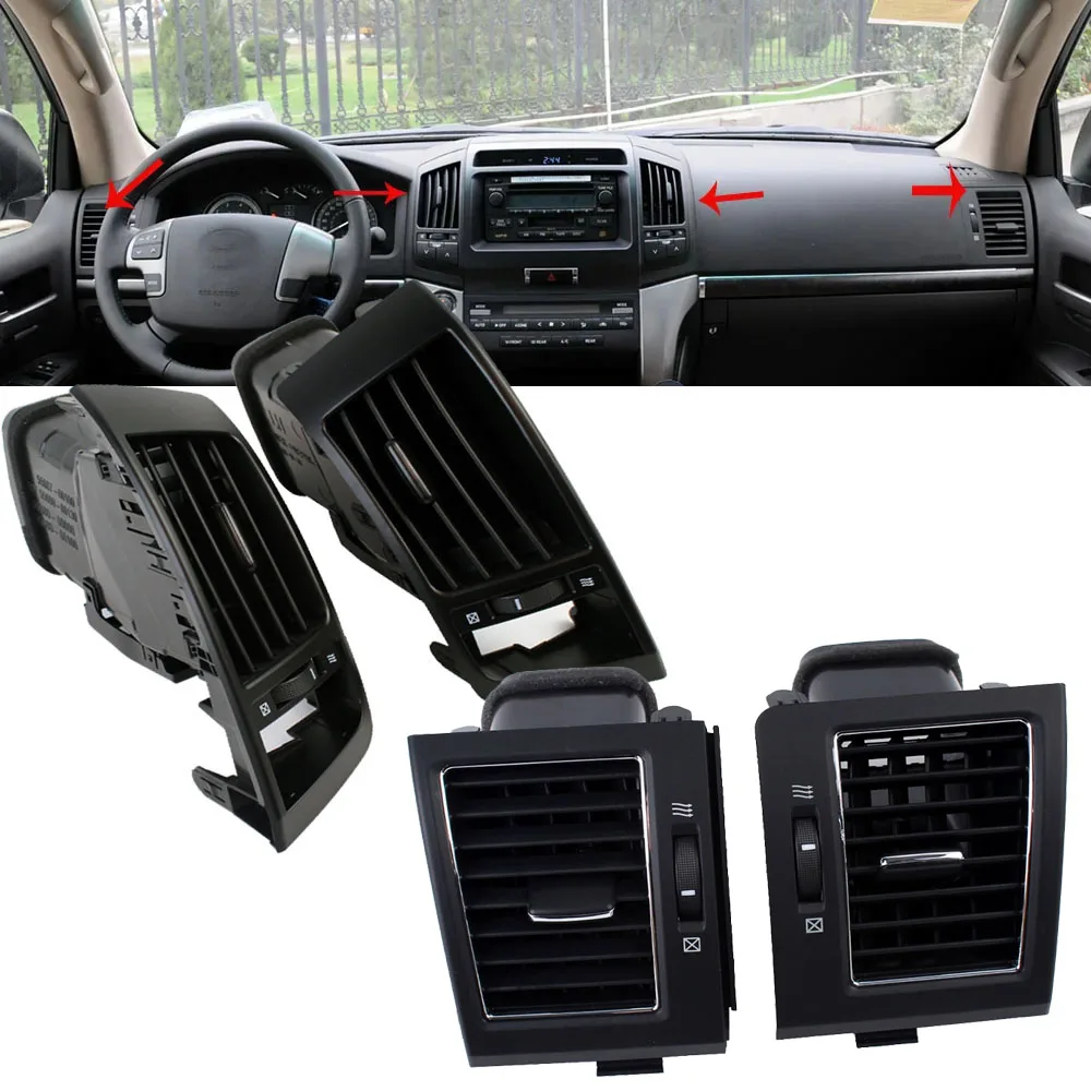 

Car Air Conditioner Outlet Air Conditioning Vents Grille Fof Toyota Land Cruiser 200 LC200 2008-2015 Center Dash Air Vent Panel