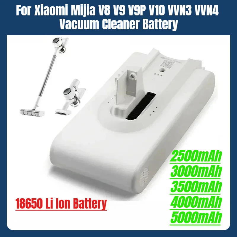 

For Xiaomi Mijia V8 V9 V9P V10 VVN3 VVN4 for Dreame 25.2V 5000mAh Vacuum Cleaner 18650 Li Ion Battery Pack