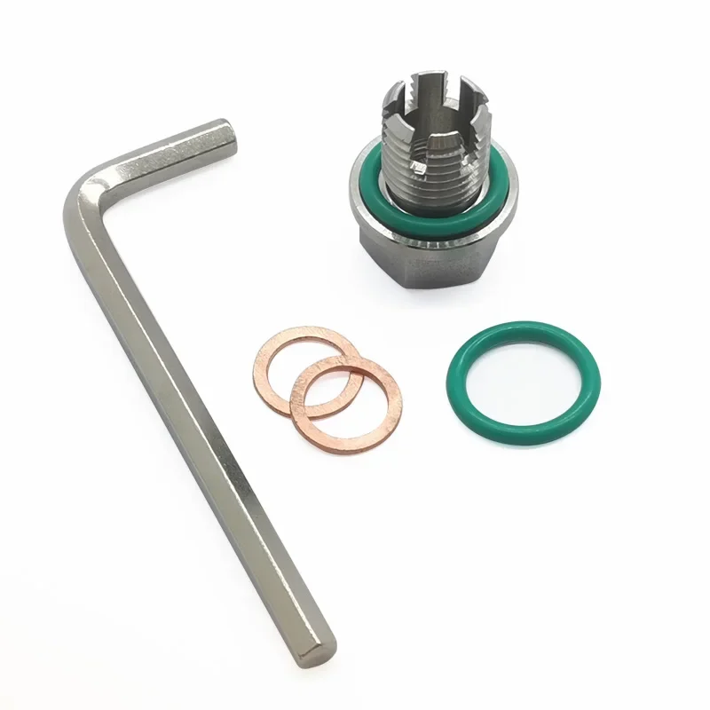 M14x1.5 Oil Pan Drain Plug Repair Kit Self Tapping Thread Stainless Steel Sump Fix For Toyota Nissan Geely