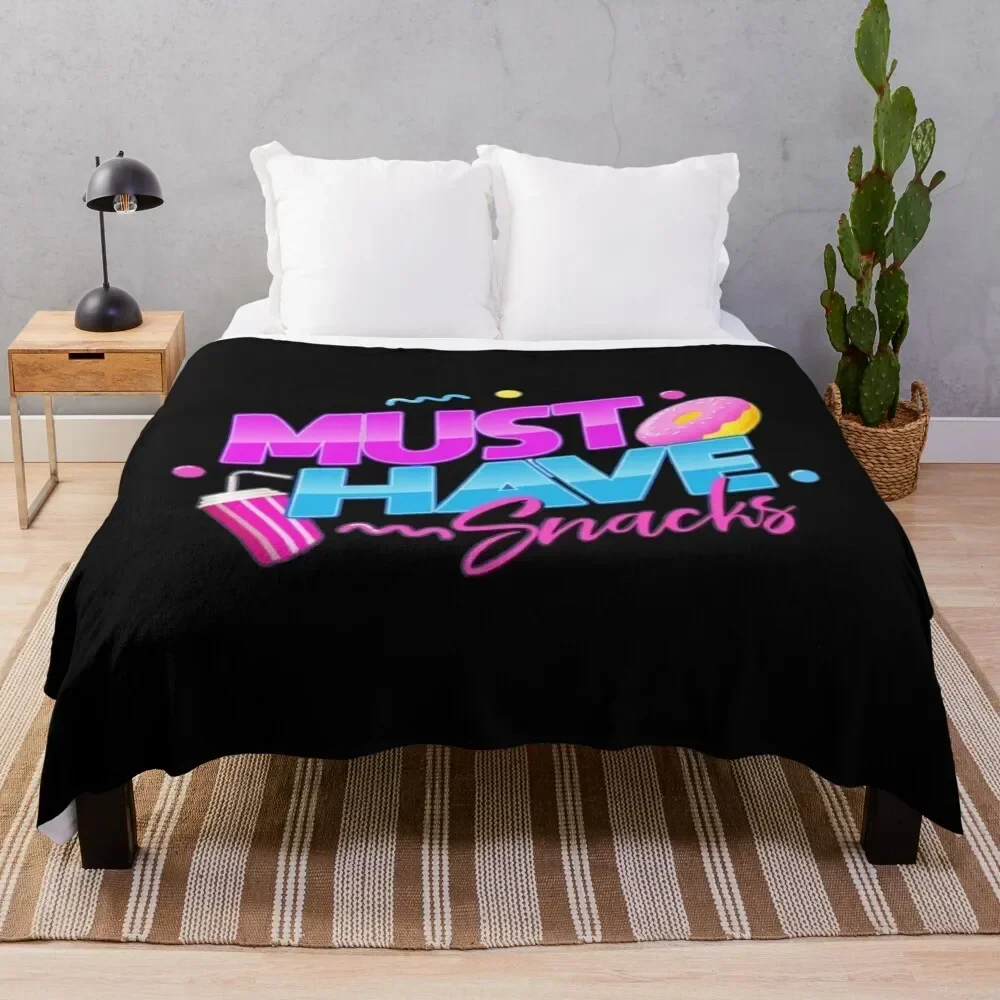 

MHS Must Have Snacks Throw Blanket Air Conditioner Soft Blanket for Office Home