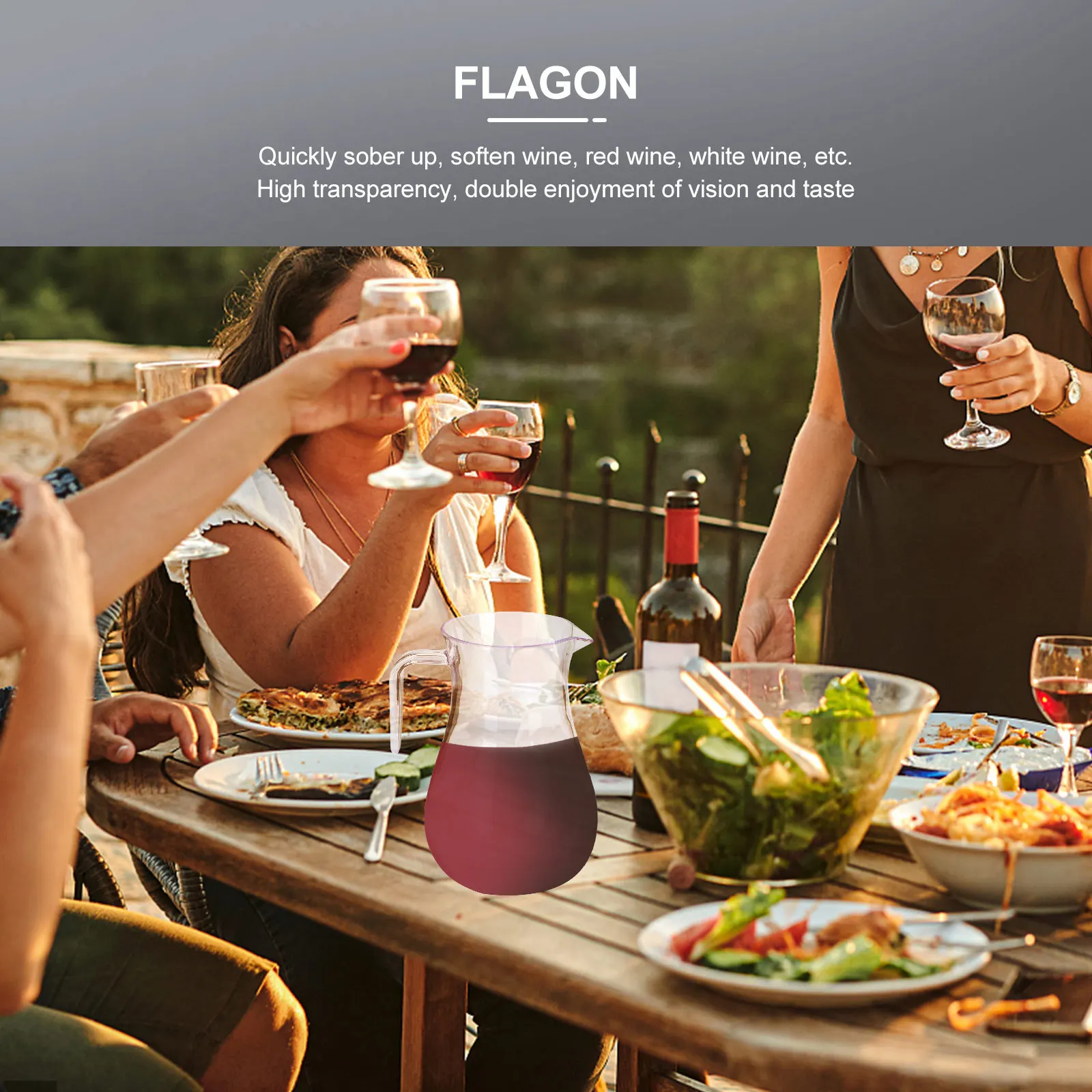 

2pcs Acrylic Water Pitcher Transparent Cooling Water Container For Juice Iced Tea Milk Drink Beverage Serving Jug Red Wine