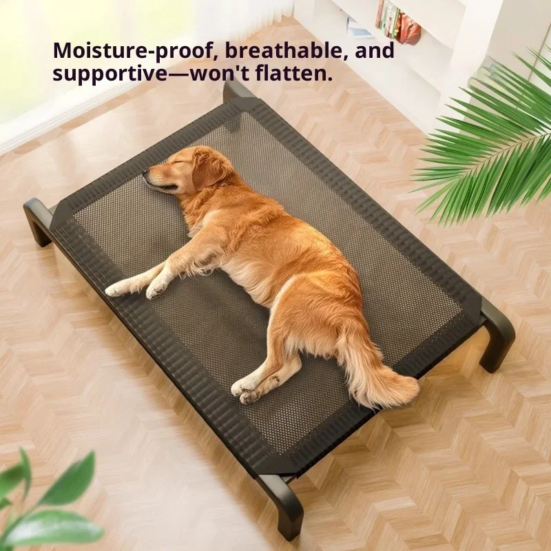 

Elevated Dog Bed All Season Outdoor Indoor Waterproof Chew Proof Raised Pet Cot Large Small Dogs Dog Beds Pet Accessories