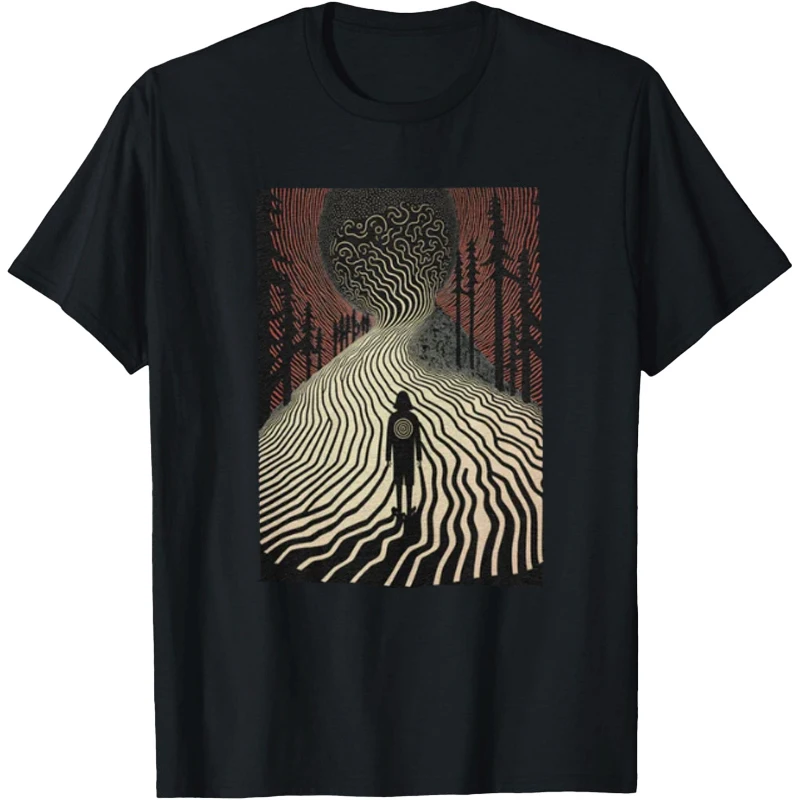 

The Mountain Shirt Grunge Abstract Shirt Artsy Tee Geometric T-Shirt Modern Art Artistic Gift Casual Streetwear Trippy Ethereal