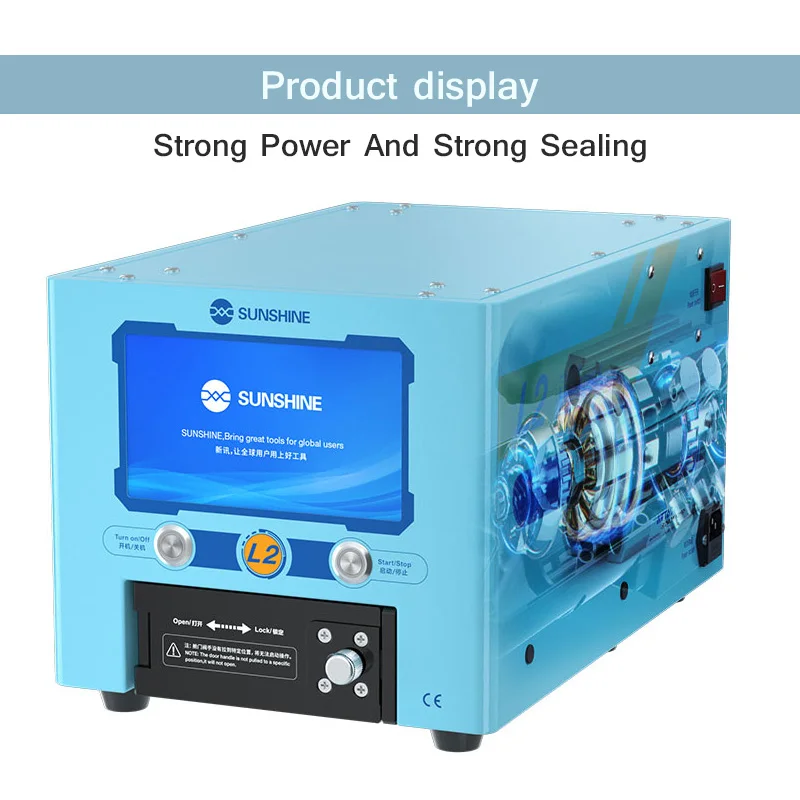 SUNSHINE L2 Smart LCD Laminating and Defoaming All-in-one Machine Built-in Vacuum Pump Below 7 Inches Curved Screen Cover Fit
