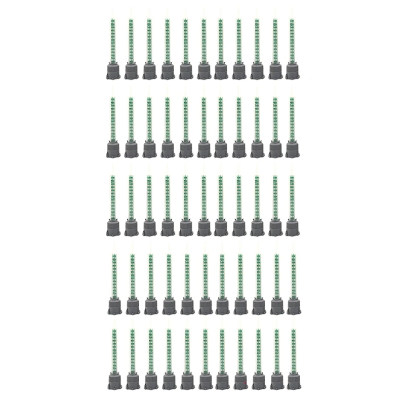 【CLEARANCE】50Pcs Epoxy Adhesive Mixing Nozzle Static Mixing Nozzle MB5-16 Mixing Tube (1:1Ratio) For AB Glue Mixer