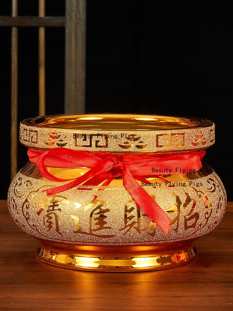 Ceramic Buddha Utensils Decoration of Temples and Religious Ceremonies Household Sacrificial Supplies Fruit Tray Supply Vase