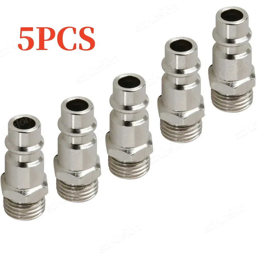 5Pcs/lot EU Pneumatic Connector For Air Hose Fittings Coupling Compressor Euro Quick Release Fitting with Male 1/4" BSP Thread image 2