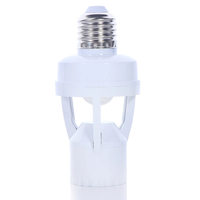 Przełącznik inteligentna żarówka LED 6A 220V czujnik ruchu na podczerwień indukcyjna PIR E27 konwerter Adapter gniazda uchwyt podstawy lampy LED