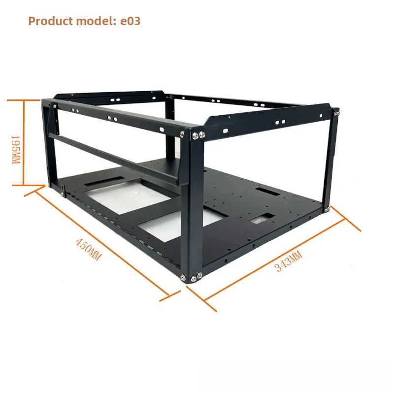 Stackable Open Chassis for X79 X99 Dual EATX 6 GPU Bracket Stand Lie RTX3090 Rack