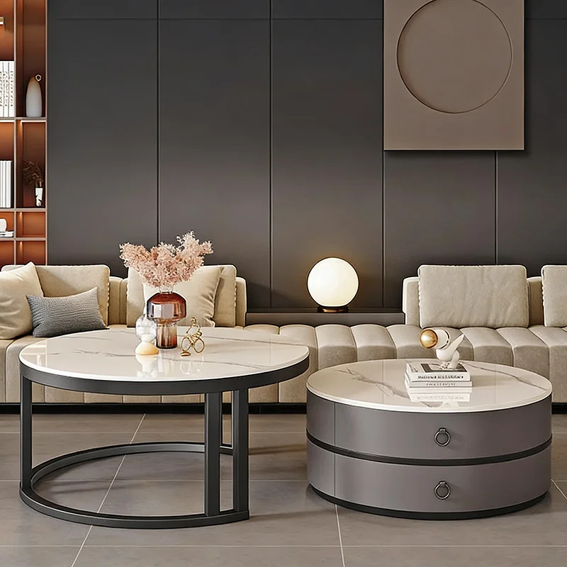 طاولات القهوة الأوروبية الأنيقة متعددة الوظائف طاولات القهوة العصرية والحديثة مع أدراج تخزين أثاث ميسا سنترو #5