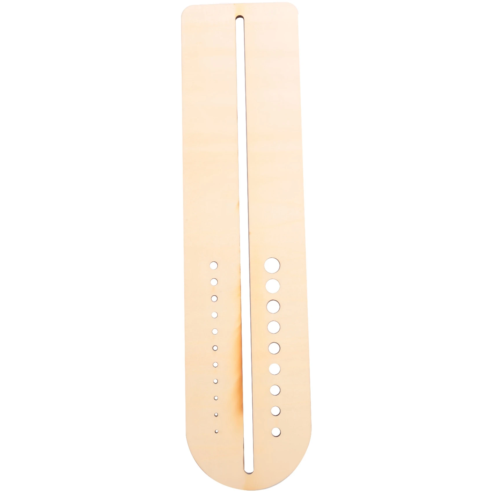 H-W Wooden Sock Blockers for Knitting Needle Gauge Crochet Size Measurement Ruler Weaving Tool Needle Measuring Tool