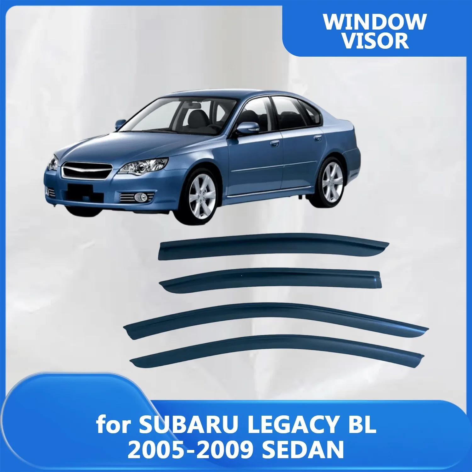 

Window Visor for SUBARU LEGACY BL 2005 2006 2007 2008 2009 SEDAN Wind Deflectors Rain Guards Door Visor Vent