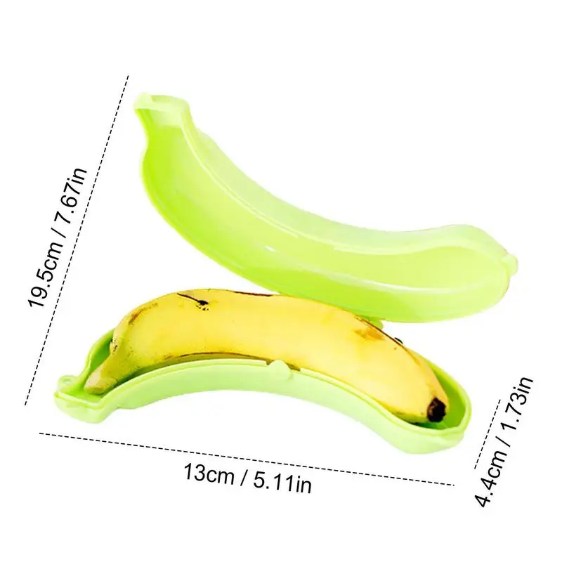 Banana Protector Box Portable Outdoor Banana Keeper 3 Different Color Optional Practical And Cute Banana Storage Accessories