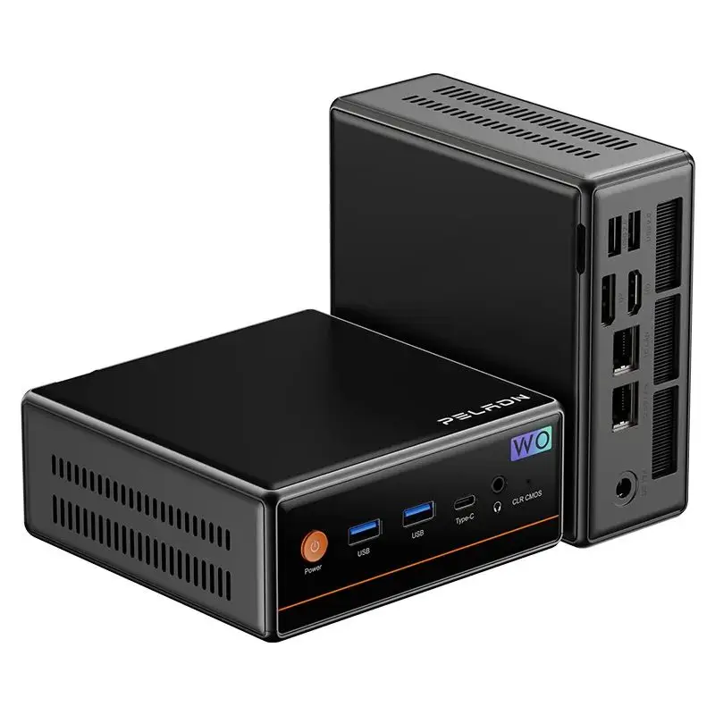 PELADN Mini-PC Intel i5-12450H (bis zu 4,4 GHz), WiFi 6/BT5.2, 3 Jahre Garantie, Micro-PC für Gaming & Büro, Barebone