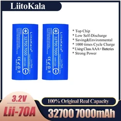 LiitoKala Lii-70A 3.2V 32700 6500mah 7000mAh LiFePO4 bateria 35A ciągłe rozładowanie maksymalnie 55A bateria dużej mocy