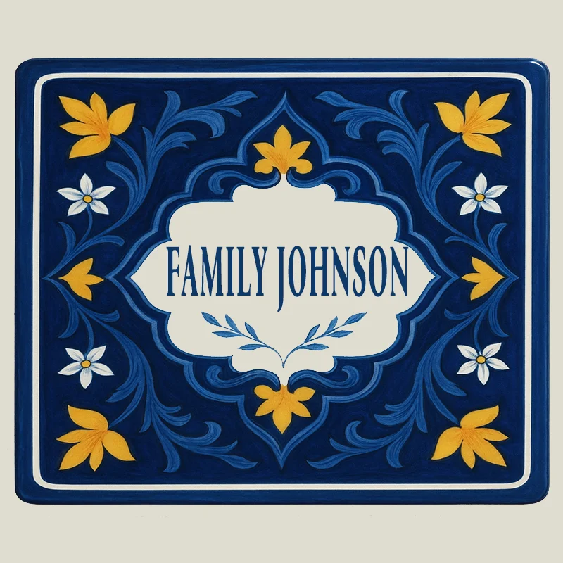 علامة رقم المنزل من الأكريليك مطبوعة بالأشعة فوق البنفسجية على الطراز الإسباني مخصص اسم العائلة لوحة عنوان علامة المدخل الخارجية ديكور خارجي #4