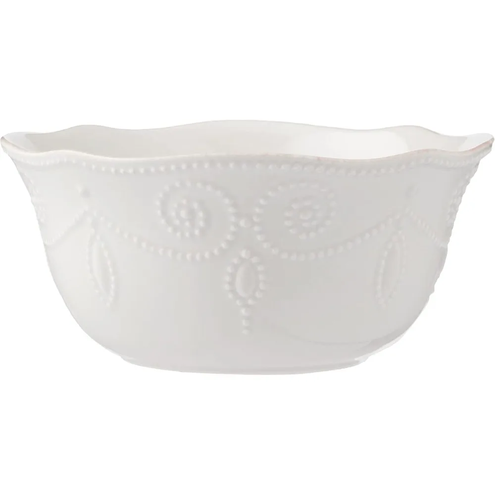 화이트 레녹스 프렌치 펄 12피스 디너웨어 세트 (액센트 플레이트 포함)