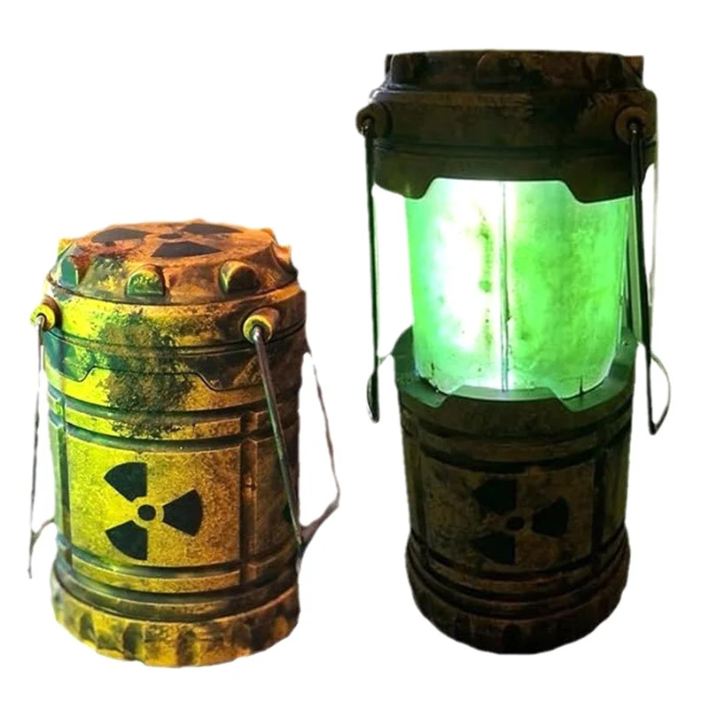 Mini Nuclear Reactor Lantern Toy Handheld Lamp Portable Retro Camping Lamp Home Outdoor Decor Birthday Gift Cosplay Props