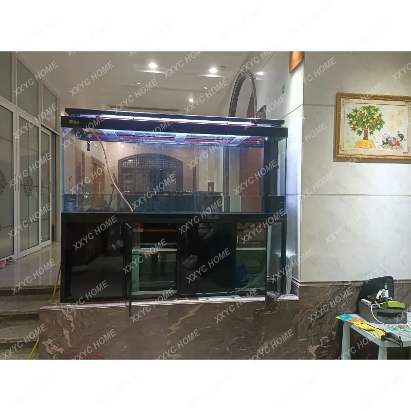 XX  Large Fish Tanks Ecology Aquarium Decoration New Style Customizable Luxury Aquarium Accent Simplicity Furniture