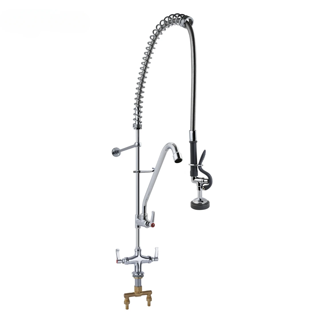 High Level Quality  Commercial Deck Mounted Pre Rinse Faucet with Add-on Faucet