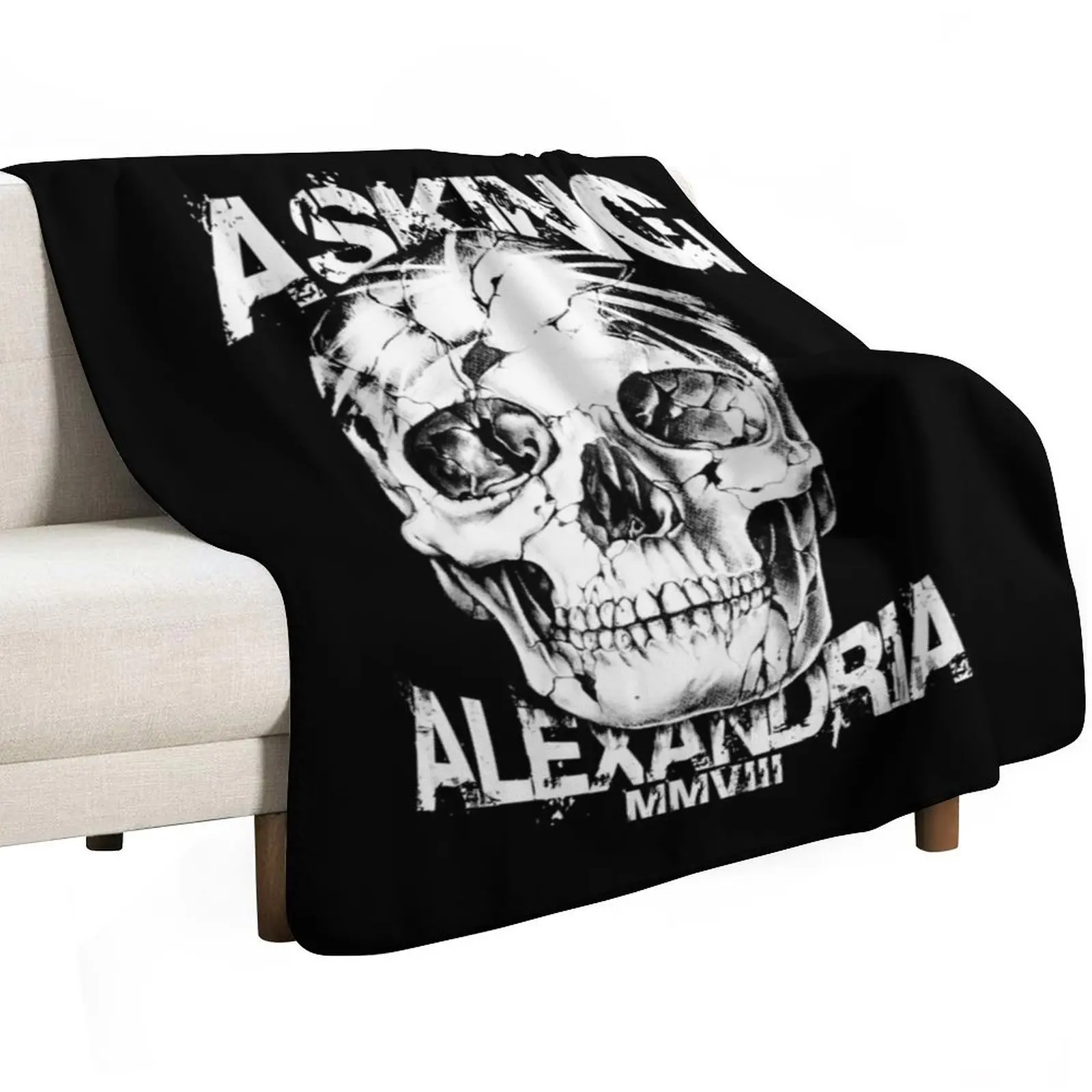 Asking Alexandria Devil Tentacle Skull - England Rock n Roll Throw Blanket Baby Plaid on the sofa Polar Retros Blankets