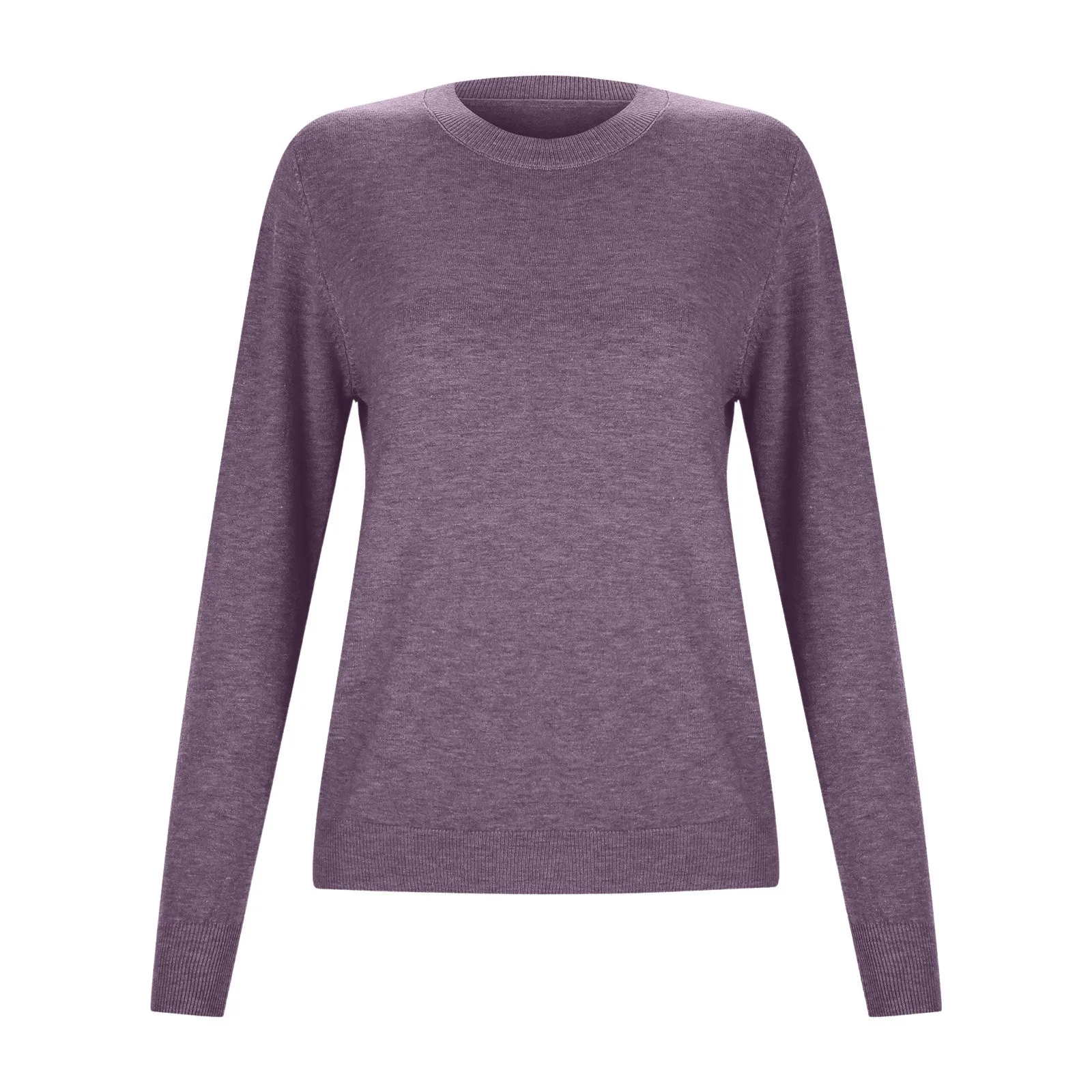 Wolle Kaschmir pullover Damen O-Neck Pullover 2024 Frühling/Herbst lose warm gestrickt Langarm einfarbig Basic Top Mujer