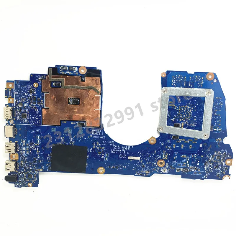 CN-0M5H57 0M5H57 M5H57 For Dell 3579 Laptop Motherboard LA-F611P With SR3YY I7-8750H CPU N17P-G1-A1 100%Full Tested Working Well