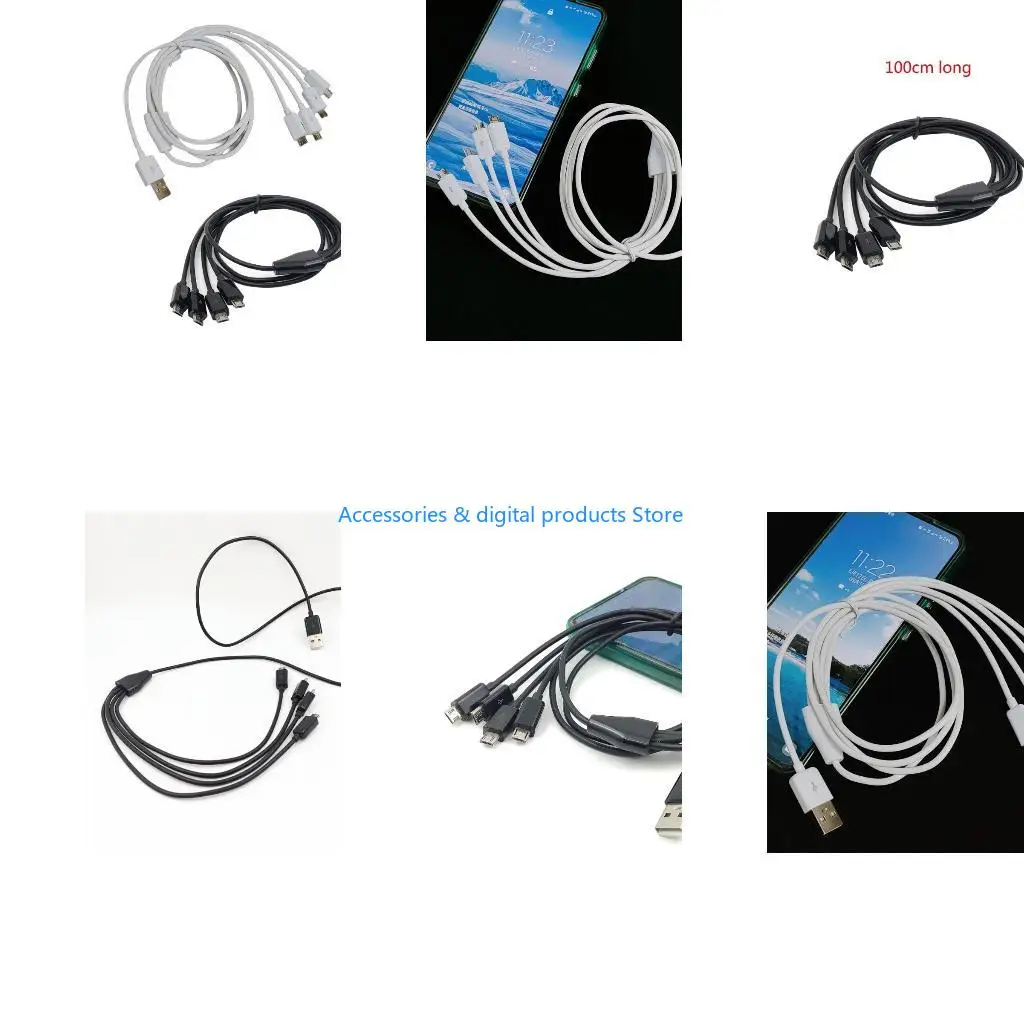 77JD Durability USB Male to Micro USB Male Charging Cable Quick Cable Universal Cable for Micro USB Devices