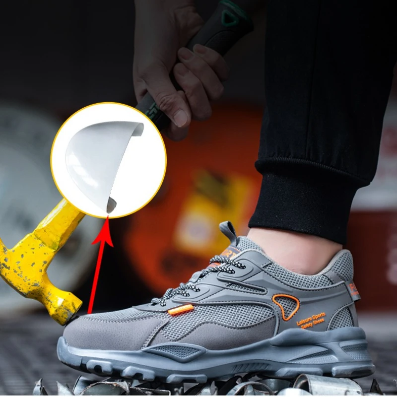 

Изоляционная мужская рабочая защитная обувь, женские легкие противоударные и противопрокольные рабочие кроссовки, неразрушимые защитные защитные ботинки