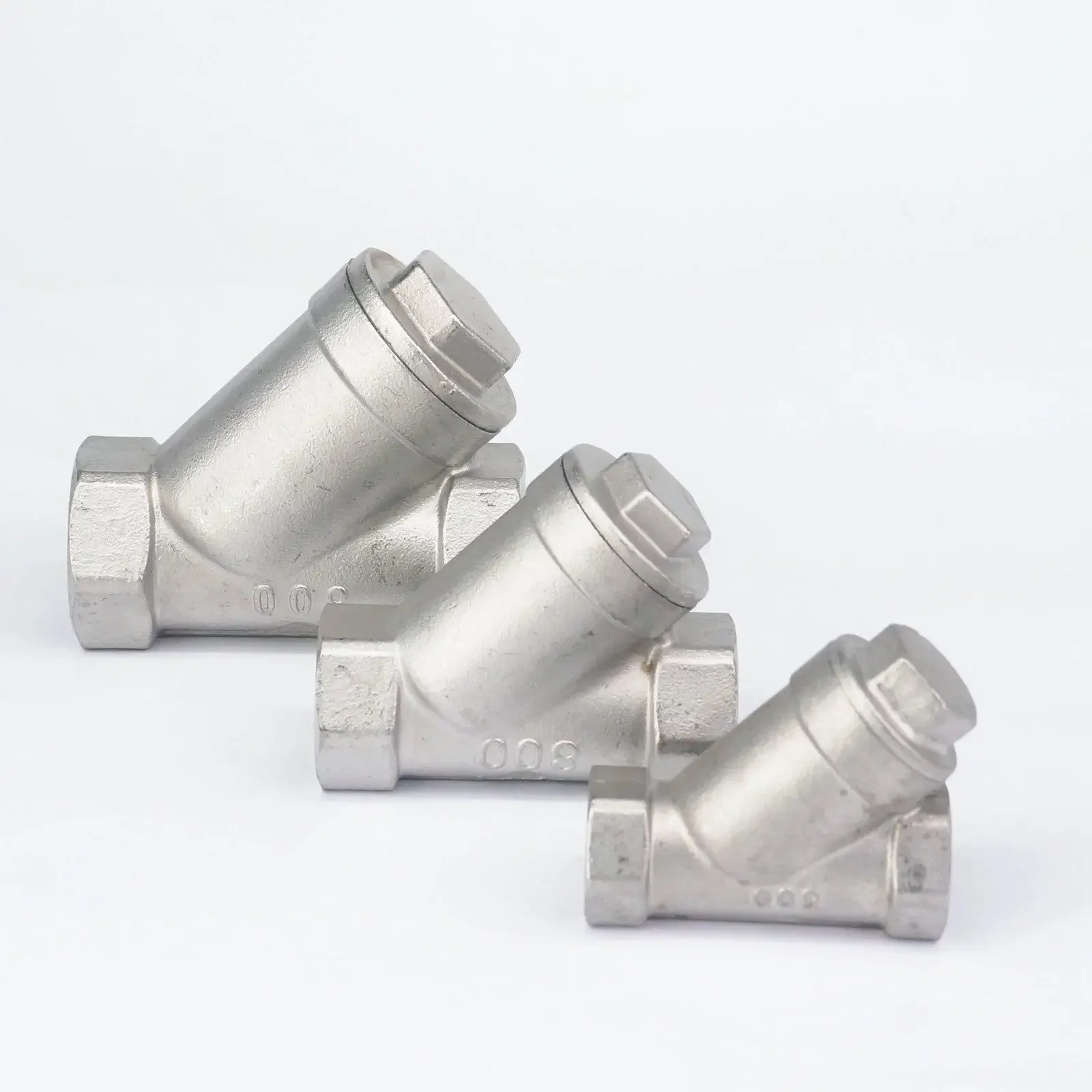 1/4 "3/8" 1/2 "3/4" 1 "1-1/4" 1-1/2 "BSP Weibliche 304 Edelstahl Inline Y Filter Sieb 1,6 MPA -20 zu 230 Grad C – Detail 1